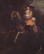 Rembrandt Peale Portrat des Frederick Rihel mit Pferd oil painting on canvas